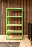 Nouveau Storage Rack 5 Tier Steel Rack with Engineered Wood Shelves - 16"D x 35.5"W x 71.2"H