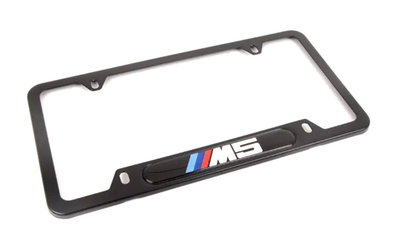 Genuine BMW License Plate Frame - Black M5