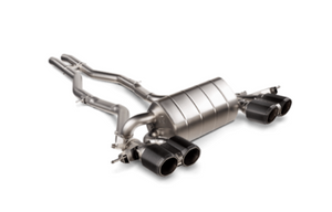 Akrapovic BMW G80 M3 G82 M4 Slip-On Line Titanium Exhaust System w/ Carbon Fiber Tips