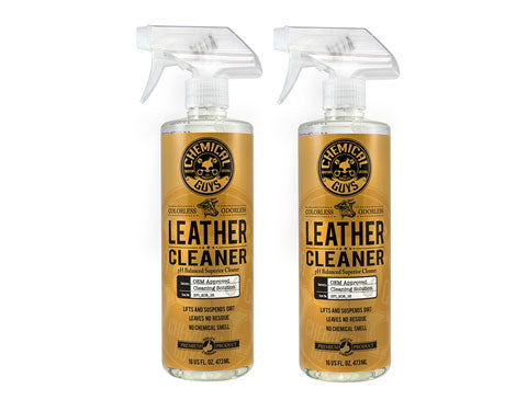 Chemical Guys Leather Cleaner - Colorless & Odorless Super Cleaner (16 oz Twin Pack)